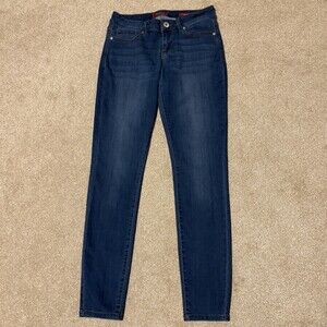 Guess Jeans Womens Sienna Curvy Fit Medium Rise Skinny Blue Stretch, Sz 28